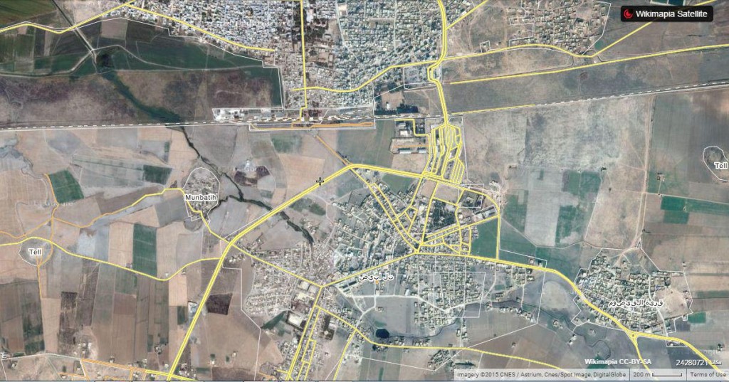 Picture for Syrian-Turkish border from the side of Tell Abiad City