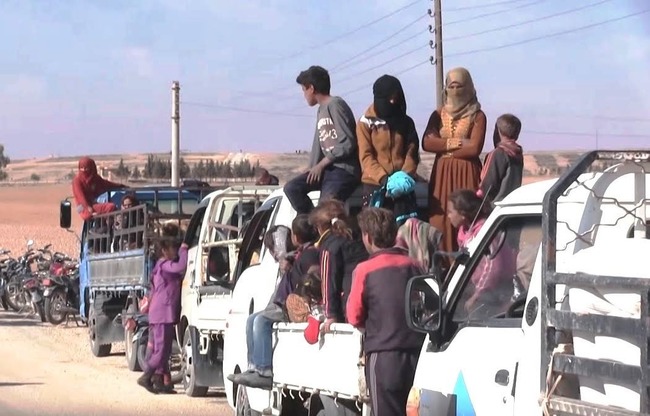 Eastern Raqqa experiencing displacement toward the desert