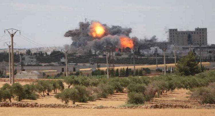 The International Coalition is using a Scorched Earth Policy In Manbij