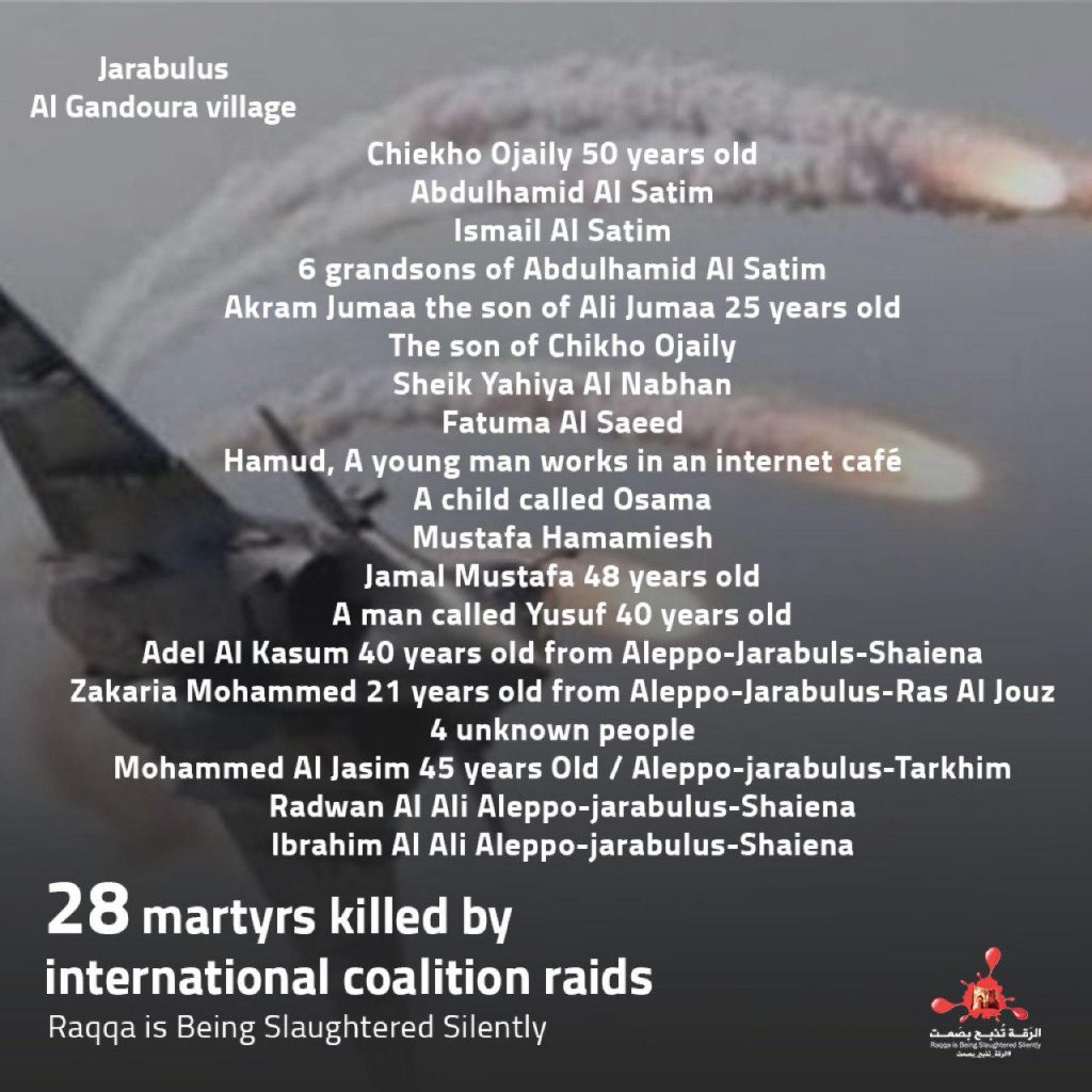 Statistics for the battles in ‪Manbij‬ From 17.July to 29.July "2016"